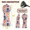 Craftsman Golf Club Headcovers 3 Pack Floral Golf Club Head Covers for Driver Fairway Woods and Hybrids view 3