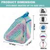 HEXIFUL Skate Bag for Ice, Inline, Roller & Quad Skates - Kids & Adults (Rainbow/Leo) view 4