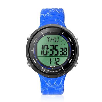 10 ATM 100m Waterproof Digital Sports Watch for Swimming and Diving, with Functions of Chronograph, Stopwatch, Timer, Countdown, Calendar, Dual Time Zone, Alarm Clock, 12 or 24 Hour Format Switchable