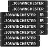 12 Pack Miaozhun .308 Winchester Magazine Marking Bands .308 Win Magazine Ammo Caliber Identification Bands (Black-White) view 1