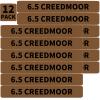 12 Pack Miaozhun 6.5 Creedmoor Magazine Marking Bands 6.5 Creedmoor Magazine Ammo Caliber Identification Bands (Coyote Brown-Black)