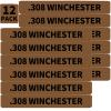 12 Pack Miaozhun .308 Winchester Magazine Marking Bands .308 Win Magazine Ammo Caliber Identification Bands (Coyote Brown-Black) view 1