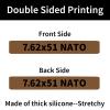 12 Pack Miaozhun 7.6251 NATO Magazine Marking Bands 7.62 NATO Magazine Ammo Caliber Identification Bands (Coyote Brown-Black) view 2