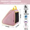 HEXIFUL Skate Bag for Ice, Inline, Roller & Quad Skates - Kids & Adults (Pink/Yellow) view 4
