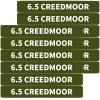 12 Pack Miaozhun 6.5 Creedmoor Magazine Marking Bands 6.5 Creedmoor Magazine Ammo Caliber Identification Bands (Army Green-White) view 1