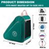 HEXIFUL Skate Bag for Ice, Inline, Roller & Quad Skates - Kids & Adults (Green/Pink) view 4