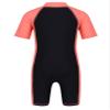 Hularka Kids Boys Girls One-Piece Thermal Wetsuit Short Sleeves Rash Guard Sun Protection Swimsuit Zippered Shorty Swimwear Watermelon Red&Black 14-16 view 2