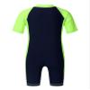 YOOJIA Kids Boys One Piece Shorty Wetsuit Swimsuit Short Sleeves Zippered Rash Guard UV Swimwear Bathing Suit Surfing Navy Blue&Fluorescen 8 view 2