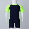 YOOJIA Kids Boys One Piece Shorty Wetsuit Swimsuit Short Sleeves Zippered Rash Guard UV Swimwear Bathing Suit Surfing Navy Blue&Fluorescen 8 view 4