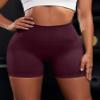 OVESPORT 3 Piece Workout Shorts for Women Seamless Scrunch Butt Lifting High Waisted Yoga Gym Booty Running Short Pants view 2