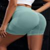 OVESPORT 3 Piece Workout Shorts for Women Seamless Scrunch Butt Lifting High Waisted Yoga Gym Booty Running Short Pants view 4