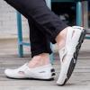 Men's Leather Square Toe Soft Sole Loafers Breathable Comfortable Slip On Shoes Casual Fashion Walking Driving Shoes (Color : White-a, Size : 8.5) view 4