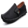 Men's Leather Square Toe Soft Sole Loafers Breathable Comfortable Slip On Shoes Casual Fashion Walking Driving Shoes (Color : Black-b, Size : 10) view 1