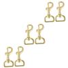 BESPORTBLE 6pcs Heavy Duty Brass Snap Hooks Swivel Trigger Clasp for Dog Collars Pet Leashes Keychains Clips for Multipurpose Use view 1