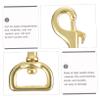 BESPORTBLE 6pcs Heavy Duty Brass Snap Hooks Swivel Trigger Clasp for Dog Collars Pet Leashes Keychains Clips for Multipurpose Use view 3