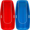 35" x 17" Lightning Snow Sled,2 Pack Plastic Toboggan Snow Sleds with 2 Handles and Pull Rope, Winter Snow Sleds for Adults (2 Pack) view 1