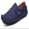 Men's Leather Square Toe Soft Sole Loafers Breathable Comfortable Slip On Shoes Casual Fashion Walking Driving Shoes (Color : Blue-b, Size : 13) view 1