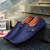 Men's Leather Square Toe Soft Sole Loafers Breathable Comfortable Slip On Shoes Casual Fashion Walking Driving Shoes (Color : Blue-b, Size : 13) view 2