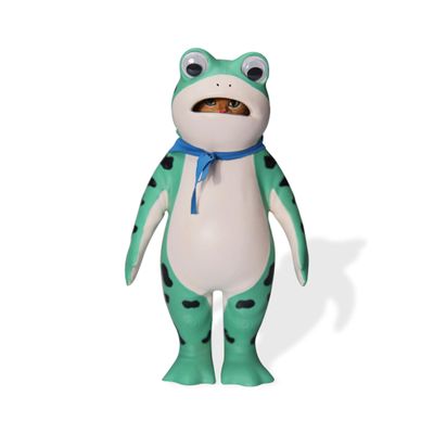 MMOS X JXK Green Skinned Frog Helmet Can Be Removed, Gift for Family and Freinds