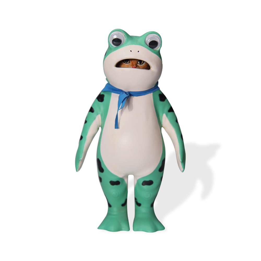 MMOS X JXK Green Skinned Frog Helmet Can Be Removed, Gift for Family and Freinds
