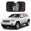 Fencing American Flag Foldable Car Windshield Sunshade Blocks Heat and Sun Glare Uv Rays view 3