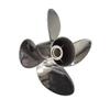 Xspeed Stainless Steel 4 Blades Outboard Propeller with Interchangeable Hub Kits for 4-3/4" Gearcase Suzuki 150-300hp Engines,15 Spline Tooth,RH/LH(14 1/2x15 LH) view 2