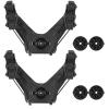 Atader Kayak Paddle Holder, Must Have Kayak Accessories with Dual Head, Offset Paddle Holders Track Mount, Oar/ Fishing Net Holder for Rail Mount, 2 Pack Black