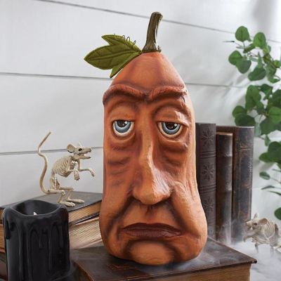 KATIAK Pumpkin Face Outdoor Courtyard Decoration Ghost Party Pumpkin six Weird Coffee Resin Worker