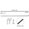 X AUTOHAUX 40 Pcs 14G J Bend 218mm x 2mm Bike Bicycle Spokes with Nipples Steel Black view 3