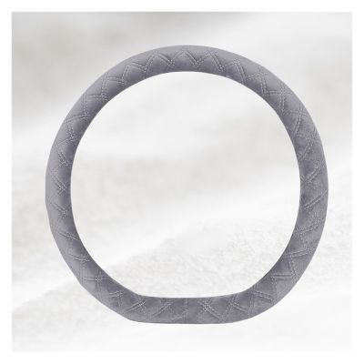 FUERU Car Steering Wheel Cover Set Car Steering Wheel Cover D Type Winter Short Plush Skin-Friendly Warm Car Interior Decorations (Color : 1#)