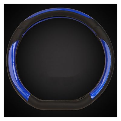 FUERU Car Steering Wheel Cover Set Car Steering Wheel Cover D Type Comfortable Leather Fashionable Atmosphere Car Interior (Color : 4#)