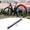 X AUTOHAUX 12 Pcs 14G J Bend 284mm x 2mm Bike Bicycle Spokes with Nipples Steel Black view 2