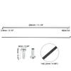 X AUTOHAUX 12 Pcs 14G J Bend 284mm x 2mm Bike Bicycle Spokes with Nipples Steel Black view 3