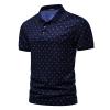 LUJENGEFA Men's Casual Short Sleeve Polo Shirt Summer Holiday Beach Tropical Tops Golf Shirts for Men Navy Blue Horse S view 4