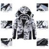 AFILOK Boy's Ski Jacket Waterproof Breathable Kids Fleece Lined Windproof Hooded Snowboard Coats (White Snow Mountain, 14-16) view 4