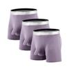 Maiyifu-GJ Men's Modal Elephant Nose Trunks Bulge Enhancing U Convex Pouch Boxer Brief Breathable Solid Color Underwear (Pink 3PC,Large) view 1