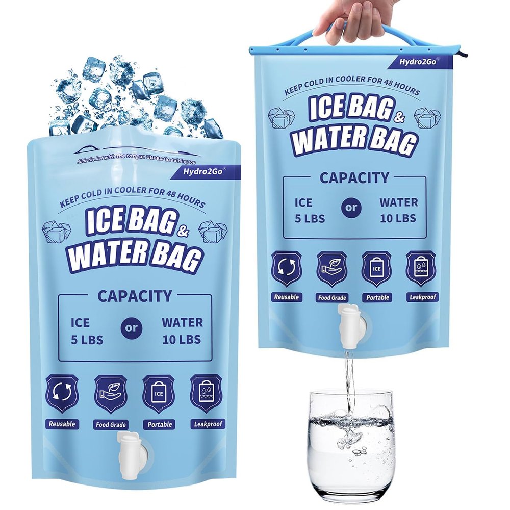 Ice Bags Reusable Large Leakproof Ice Bag Reusable Ice Pack for Cooler Long Lasting Instant Cooler Ice Packs Refillable Ice Bag