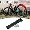 X AUTOHAUX 40 Pcs 14G J Bend 226mm x 2mm Bike Bicycle Spokes with Nipples Steel Black view 2