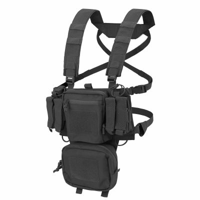 REEBOW GEAR Tactical Chest Rig with Mag Pouches Lightweight Tactical Vest (Black)