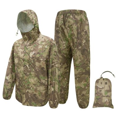 LOOGU Rain Suit, Rain Gear for Men Waterproof, Lightweight Rain Coat, Breathable Mens Rain Jackets Hood