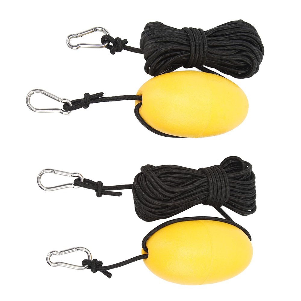 aqxreight Marine Rope Tow Line, 2pcs Marine Rope Tow Line Buoy Ball Leash 30 Feet Drift Anchor Rope Replacement for Boat Yacht Jet Ski Inflatable