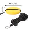 aqxreight Marine Rope Tow Line, 2pcs Marine Rope Tow Line Buoy Ball Leash 30 Feet Drift Anchor Rope Replacement for Boat Yacht Jet Ski Inflatable view 2