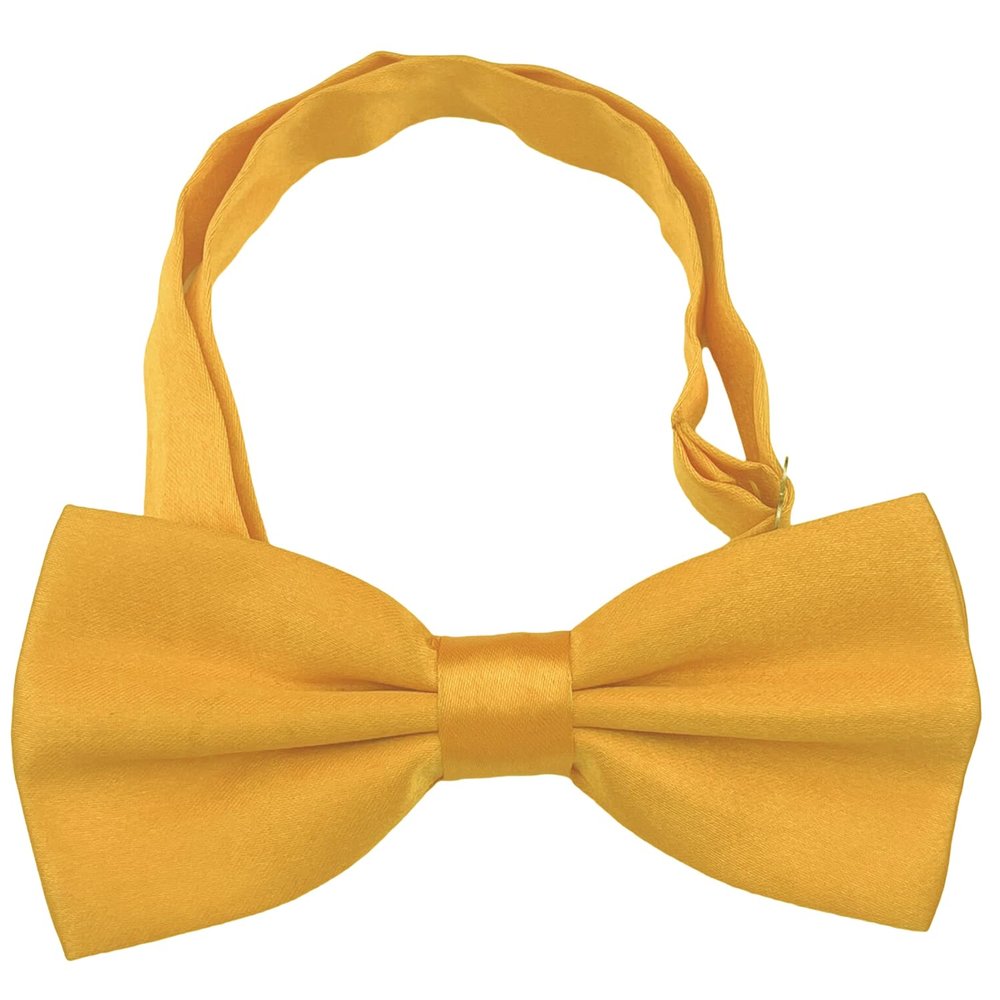 SEVENHEAD Bow Tie Yellow 1 pack Gentleman Shirt Suit Adjustable Neck Strap Length Suitable for Adult Men Wedding or Party Bowtie