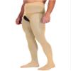YiZYiF Mens Lace Patchwork Sissy Transparent Leggings Hollow Out Pantyhose Stockings Long Pants Nude One Size view 3