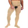 YiZYiF Mens Lace Patchwork Sissy Transparent Leggings Hollow Out Pantyhose Stockings Long Pants Nude One Size view 4