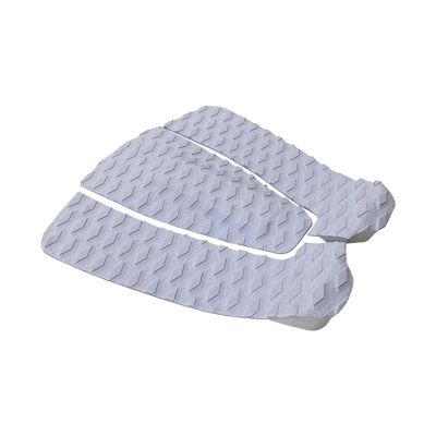 rockible 3X Surfboard Traction Pad Deck Grip Mat Anti Slip Surfing Padding Premium Stomp Foot Pads Board Pads Deck Tail Pads for Funboard Skimboards, White