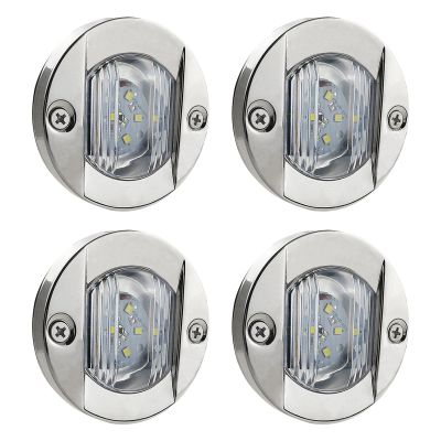 LIDSCURA 4PCS Marine Boat Deck Lights, Stern Courtesy Interior Pontoon Anchor Light Waterproof for boats Night Fishing Kayak Yacht Duck John Boat (Blue Light)