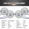 LIDSCURA 4PCS Marine Boat Deck Lights, Stern Courtesy Interior Pontoon Anchor Light Waterproof for boats Night Fishing Kayak Yacht Duck John Boat (Blue Light) view 4