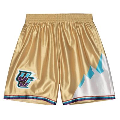 Mitchell & Ness NBA 75TH Gold Swingman Shorts Utah Jazz 1996 (as1, Alpha, m, Regular, Regular)