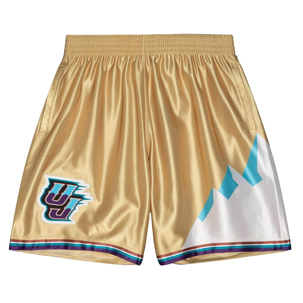 Mitchell & Ness NBA 75TH Gold Swingman Shorts Utah Jazz 1996 (as1, Alpha, m, Regular, Regular)
